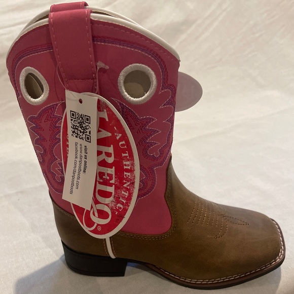 Laredo Other - Little Girls Laredo Western Boots, Size 11.5, Pink/Brown